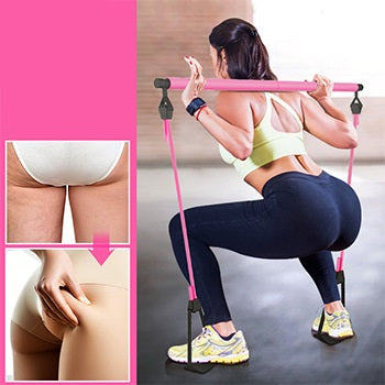 Home Elastic Sports Training Hip Training Pulling Rope Pilates Stick
